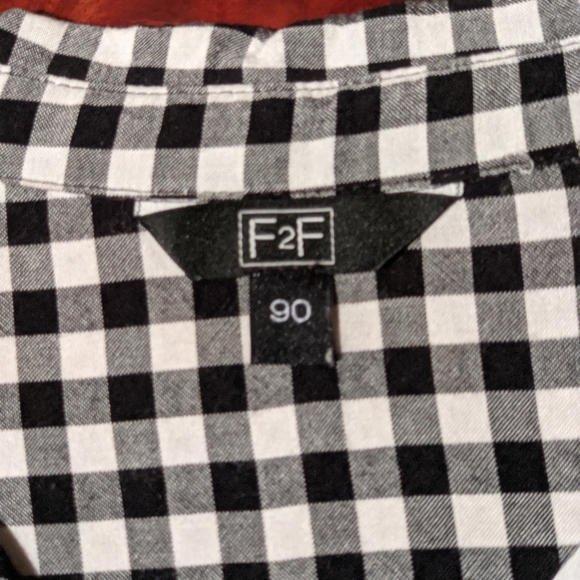 ✌️2 for 10👐 retro checkered blouse - Picture 3 of 3